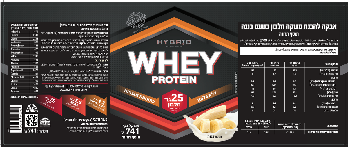 תווית לתווית חלבון בננה